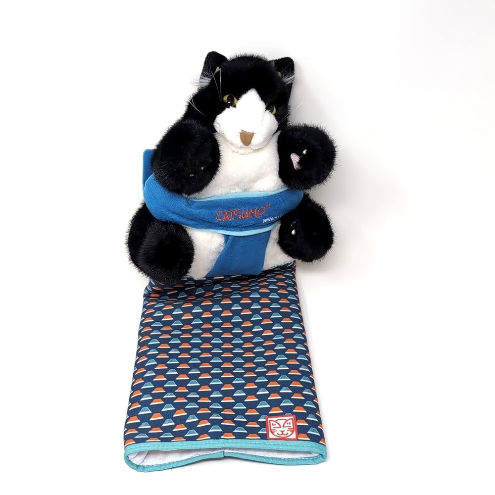 CATSUMO Cat Wrestling Glove Puppet Play Toy Kitty Durable Hand Mitt w/Catnip